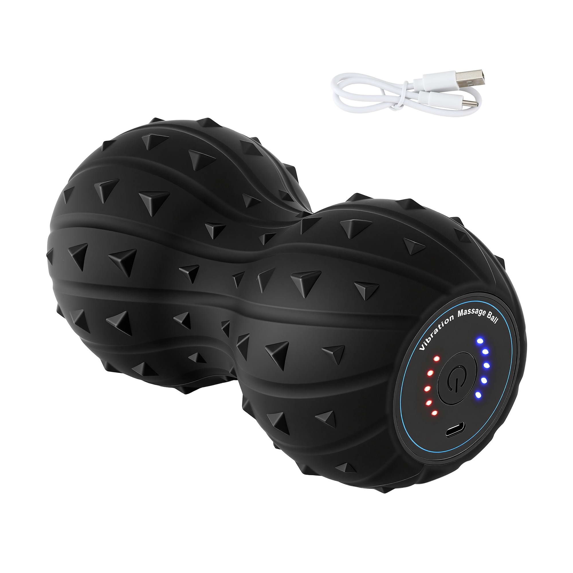 Everfit Electric Vibrating Peanut Massage Ball 5 Adjustable Levels High Power 3000RPM Motor 4D Floating Point Deep Tissue Trigger Point Muscle Relaxation