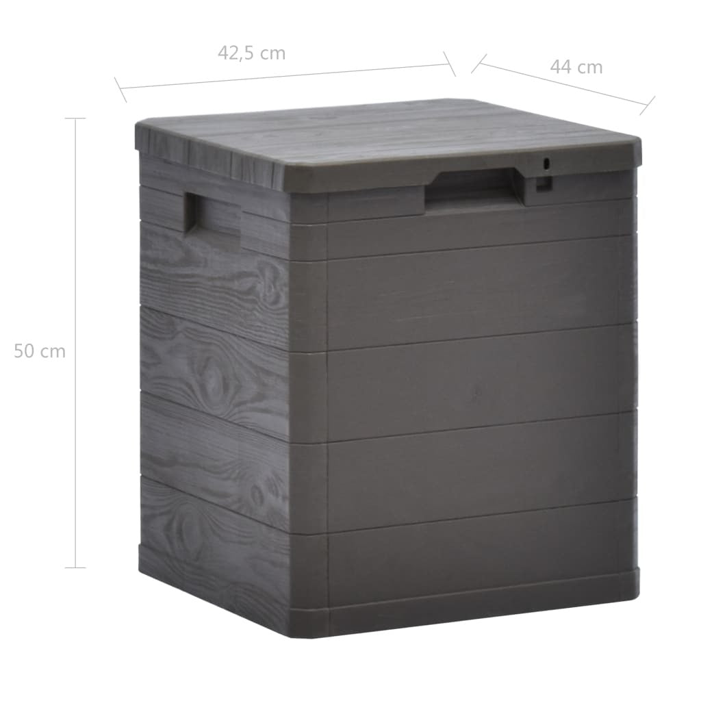 Garden Storage Box 90 L Brown