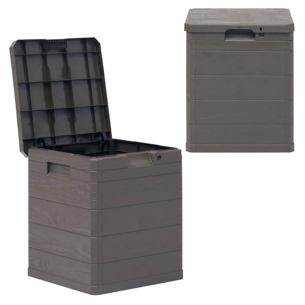 Garden Storage Box 90 L Brown