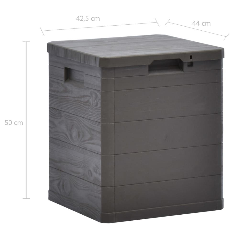 Garden Storage Box 90 L Brown