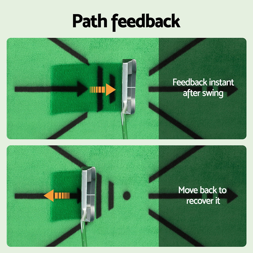 Everfit Golf Hitting Mat Training Swing Path Feedback Detection Batting