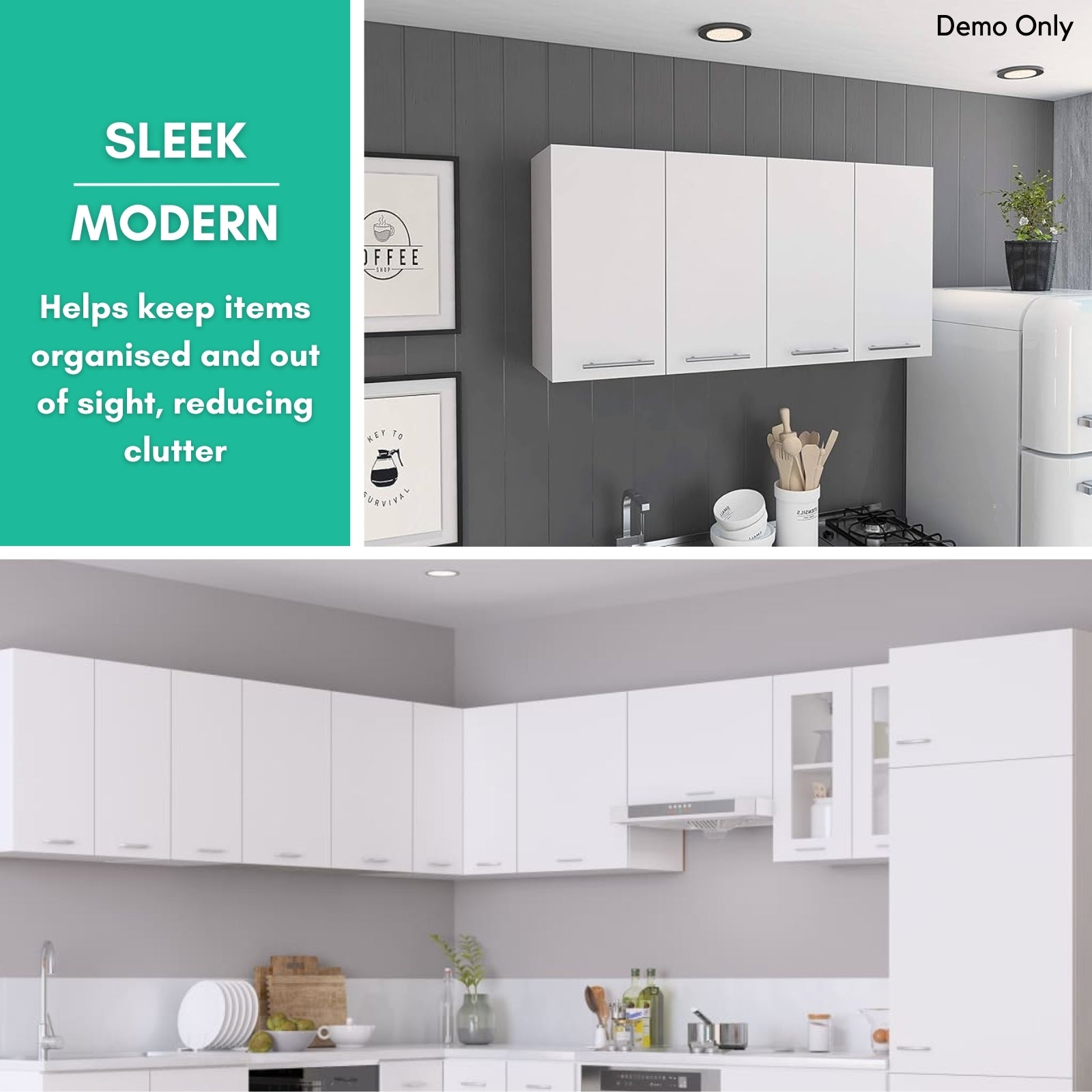 Hanging Cabinet Lyon White 60x31x60 cm Engineered Wood