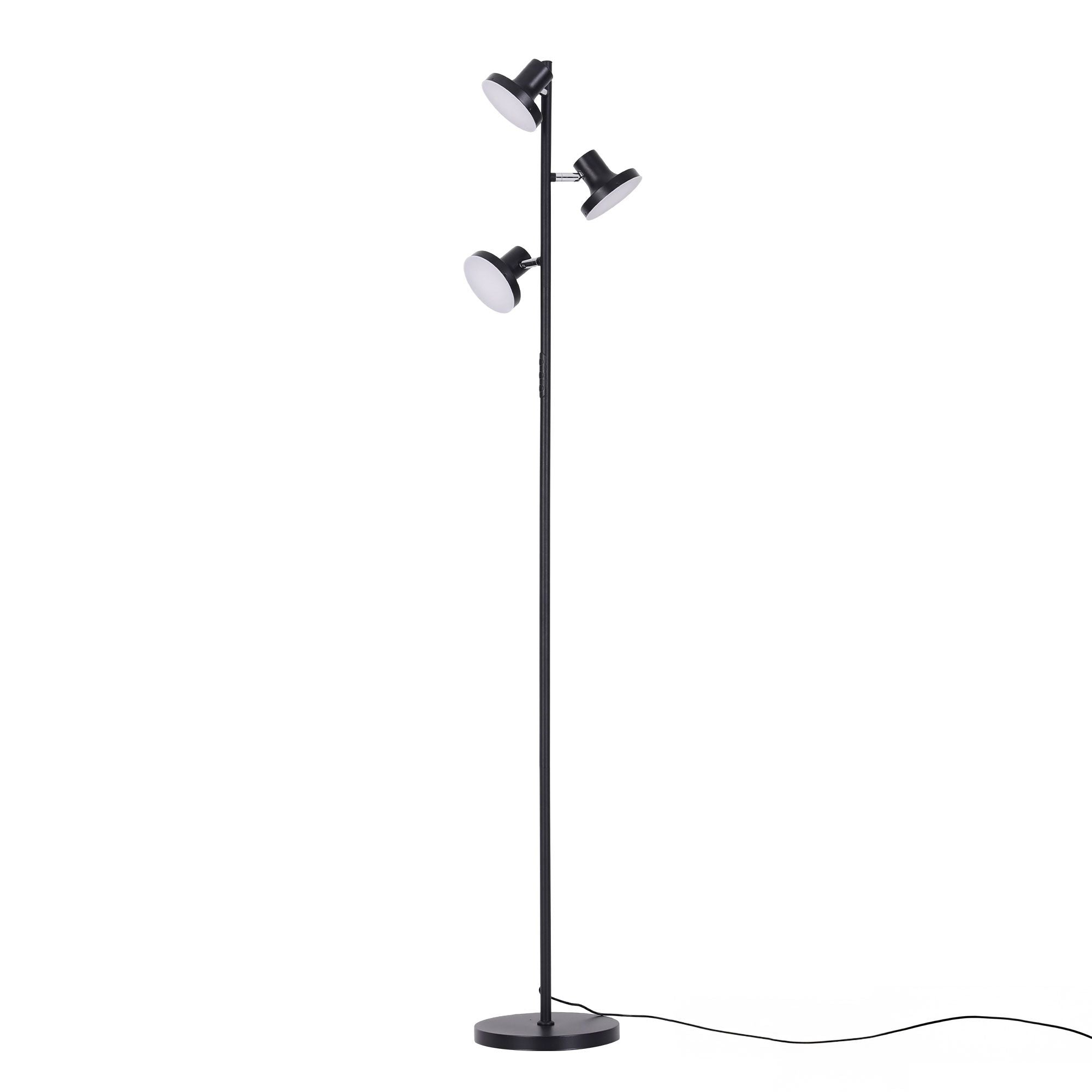 Artiss LED Tree Floor Lamp, 36W Modern Dimmable Standing Lamp with Remote & Touch Control, 4 Color Temperatures, 3 Rotatable LED Light Floor Lamps