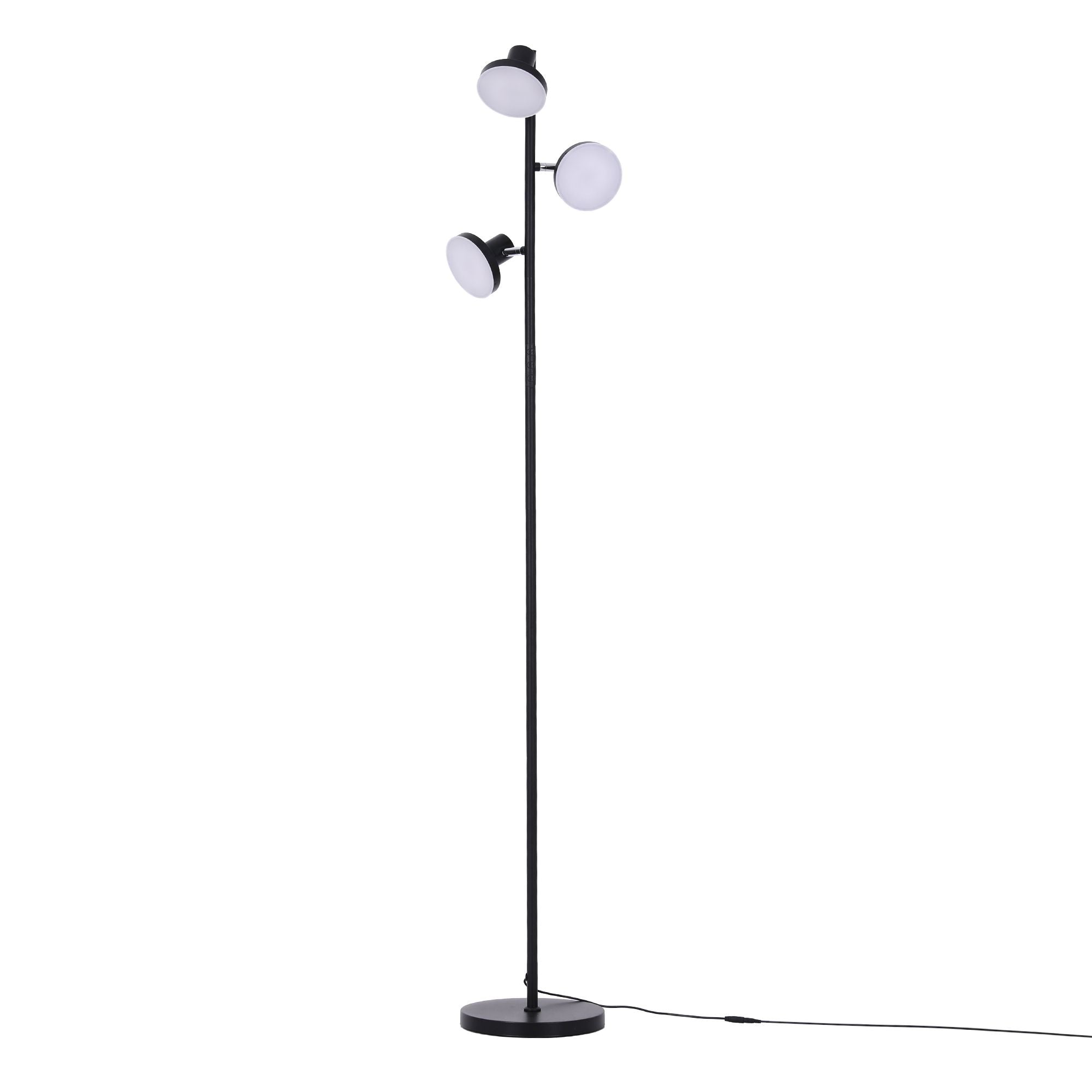 Artiss RGB Floor Lamp LED with 3 Swivel Lights Colour Changing Lamp with Remote Stepless Dimmable
