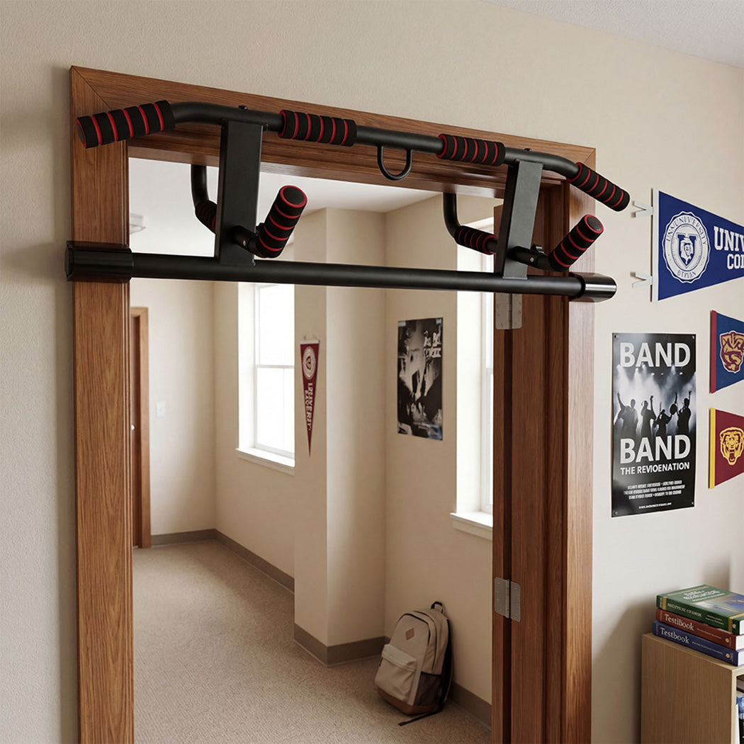 Centra Pull Up Chin Up Bar Doorway Multi Grip Home Gym Workout Fitness Portable-2065254307678261254