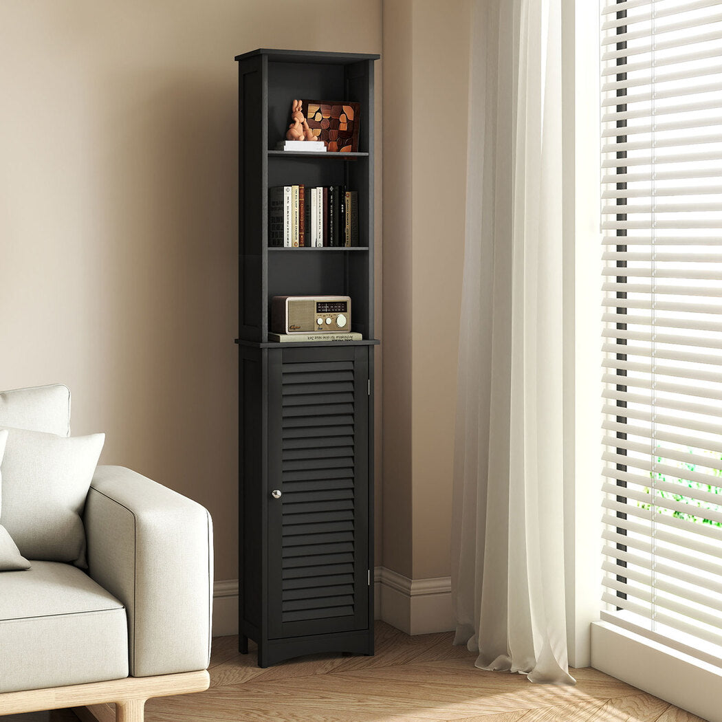 Levede Tall Bathroom Cabinet Storage 166cm Tallboy Cupboard Adjustable Shelf-2050056757920796678