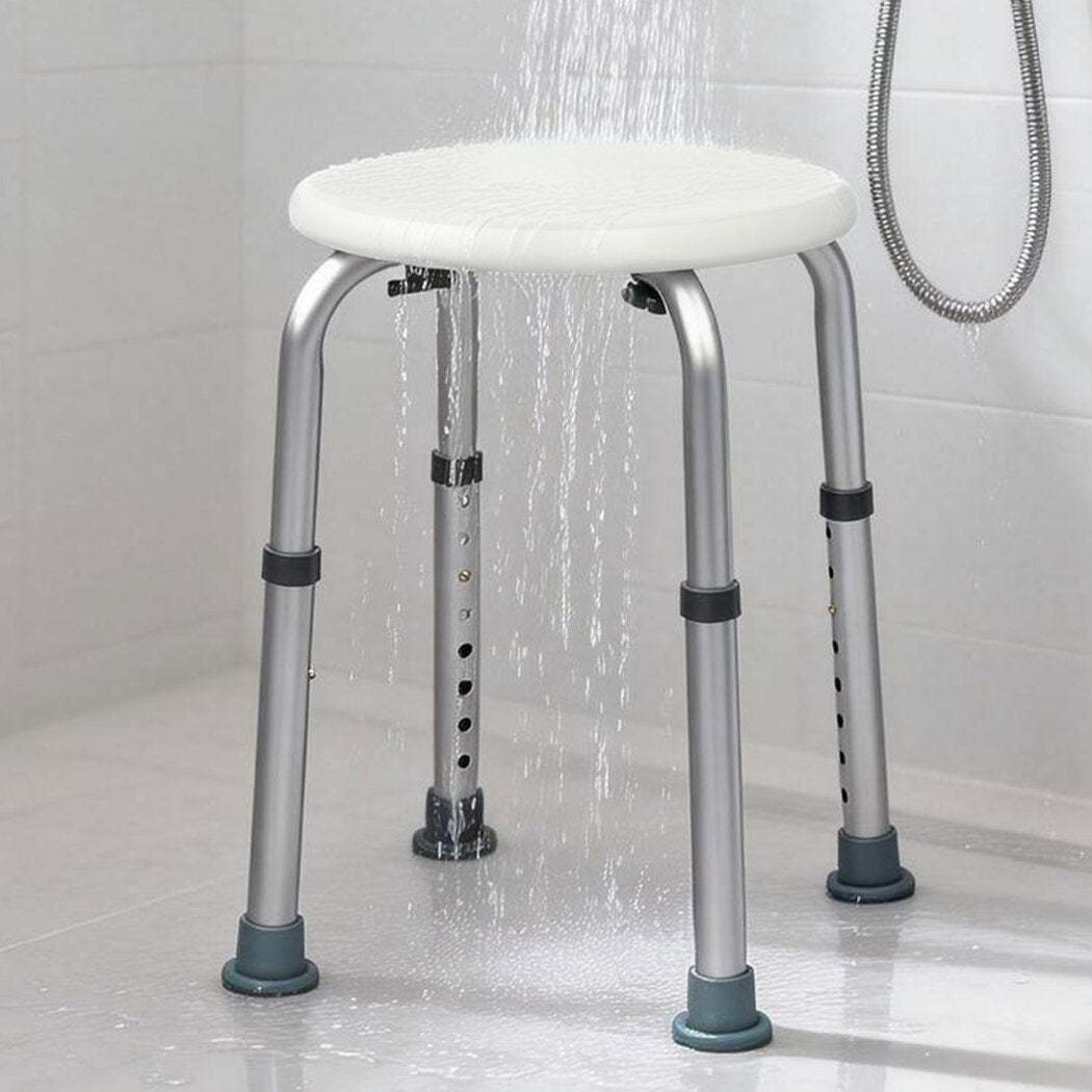 Levede Shower Chair Bath Stool Seat Safety Bathroom Adjustable Height Non Slip-2065254298064916487