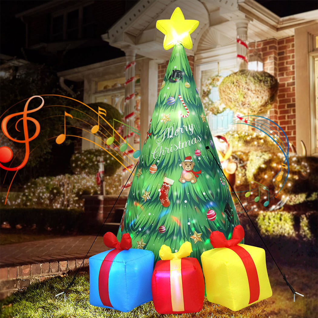Santaco Inflatable LED Christmas Tree with Music 240CM-1973194188858200071