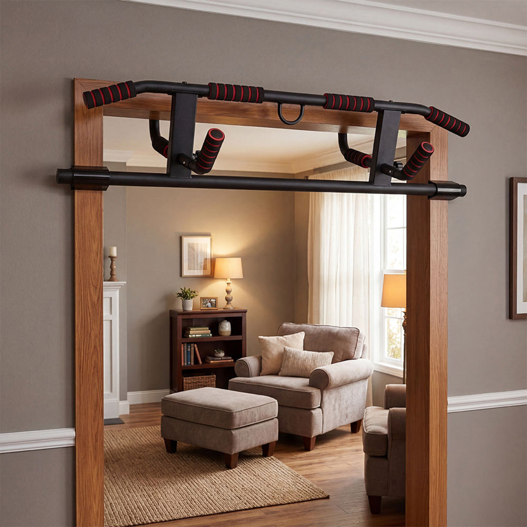 Centra Pull Up Chin Up Bar Doorway Multi Grip Home Gym Workout Fitness Portable-2065254307678261255