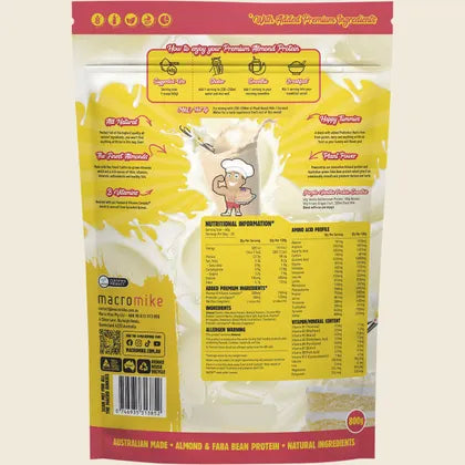 Macro Mike Premium Almond Protein Vanilla Buttercream 800g