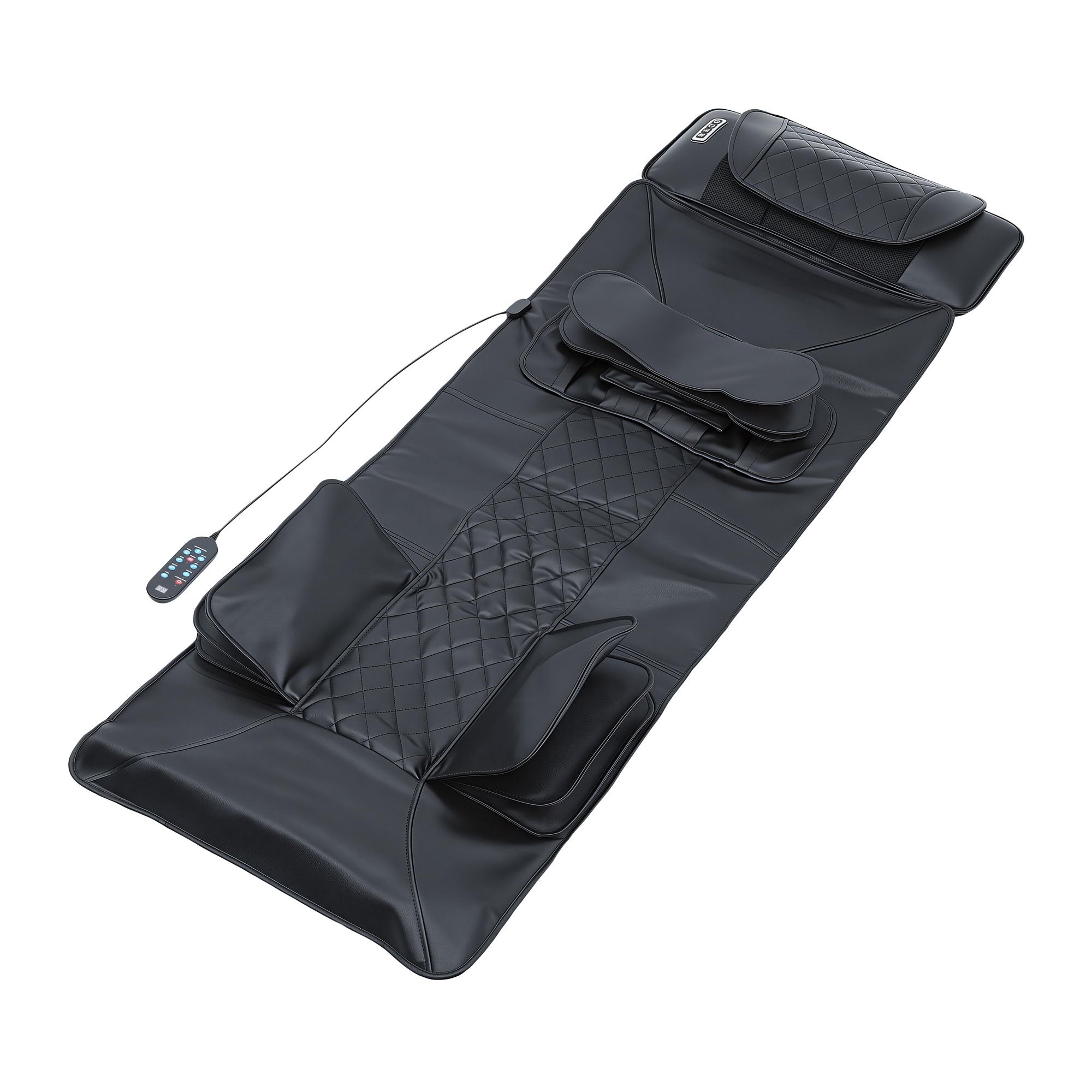 Livemor Massage Mat Heated Kneading Neck Massager Lumbar Airbag Stretch