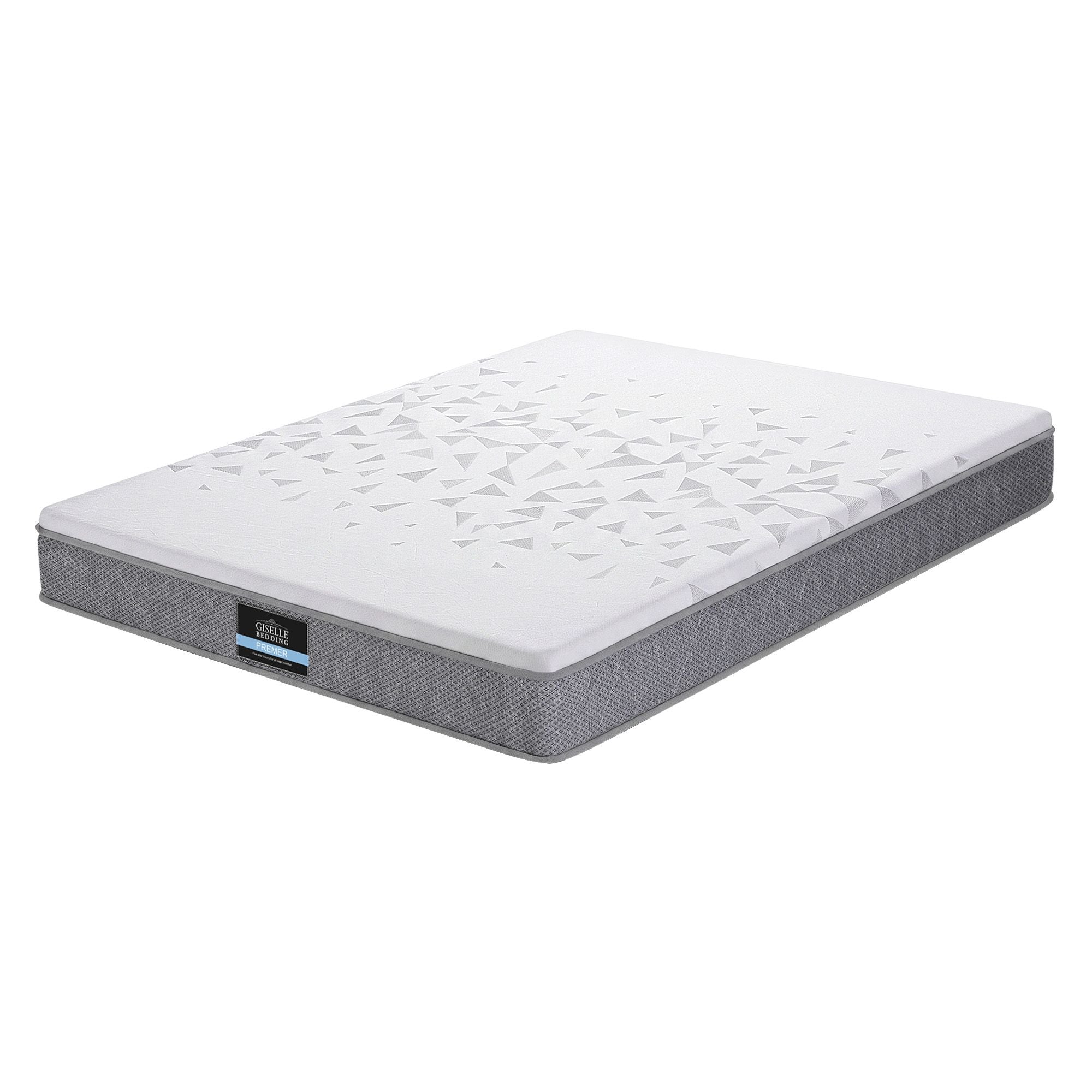 Giselle Bedding King Mattress 23cm Pocket Spring Mattress with Adjustable Firmness Reversible Foam Layer