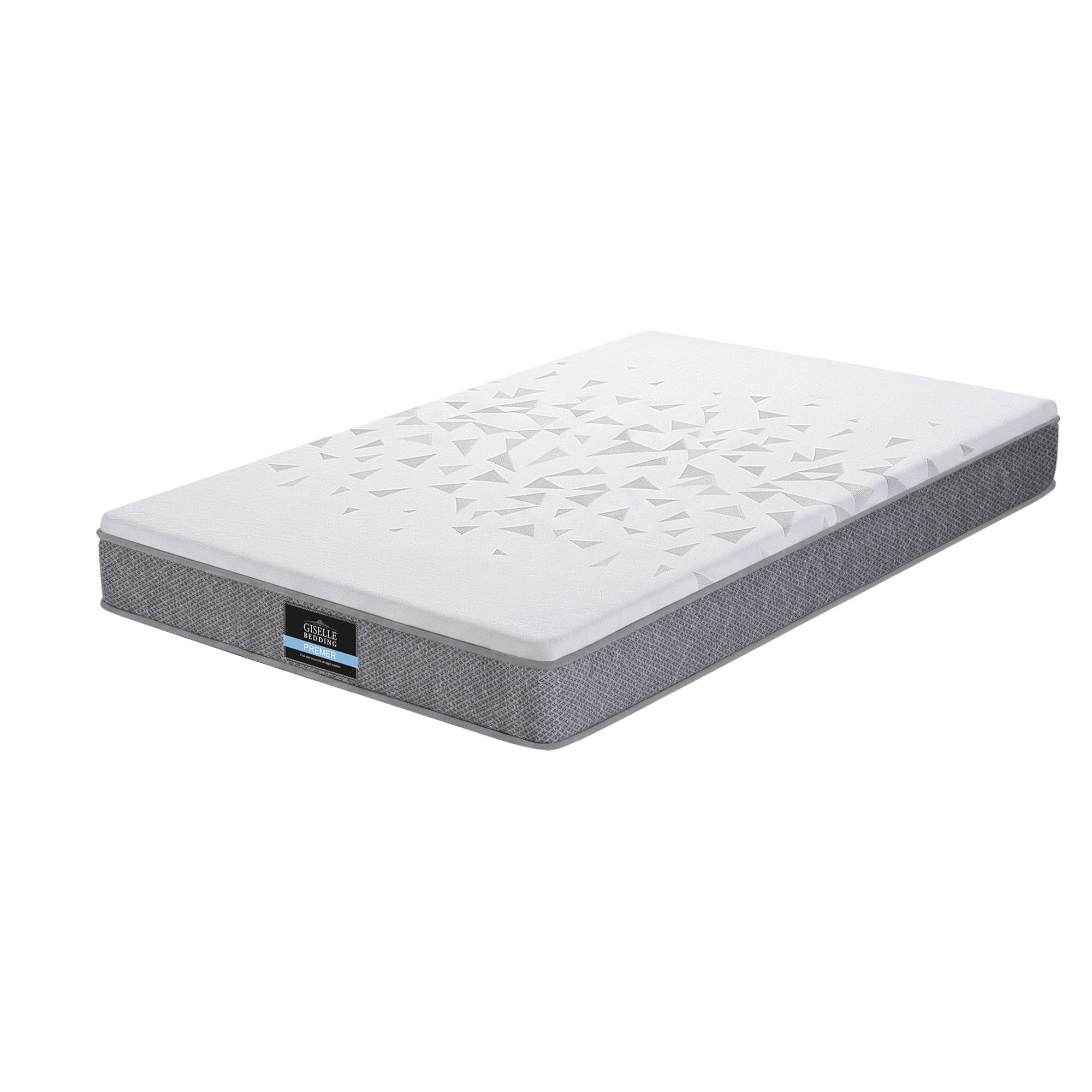 Giselle Bedding King Single Mattress 23cm Pocket Spring Mattress with Adjustable Firmness Reversible Foam Layer