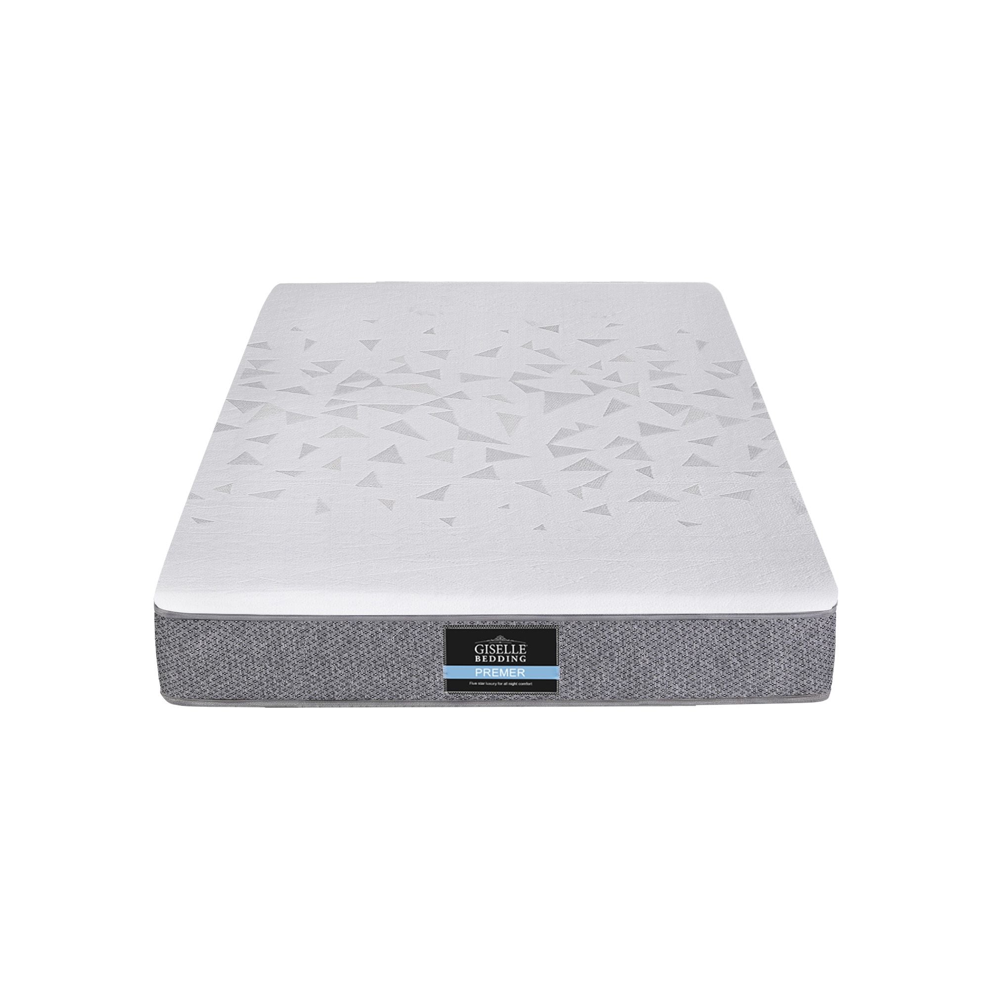 Giselle Bedding King Single Mattress 23cm Pocket Spring Mattress with Adjustable Firmness Reversible Foam Layer
