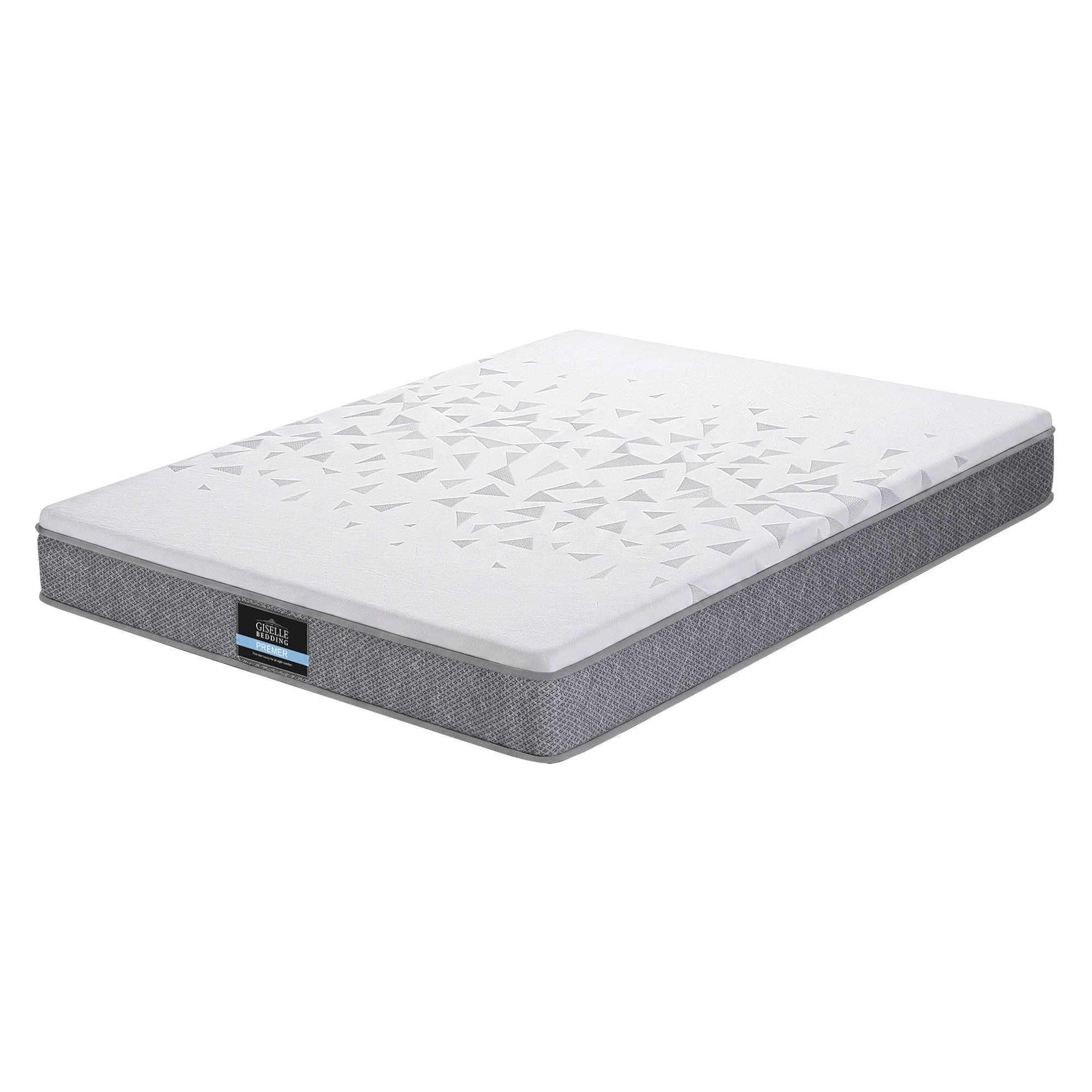 Giselle Bedding Queen Mattress 23cm Pocket Spring Mattress with Adjustable Firmness Reversible Foam Layer