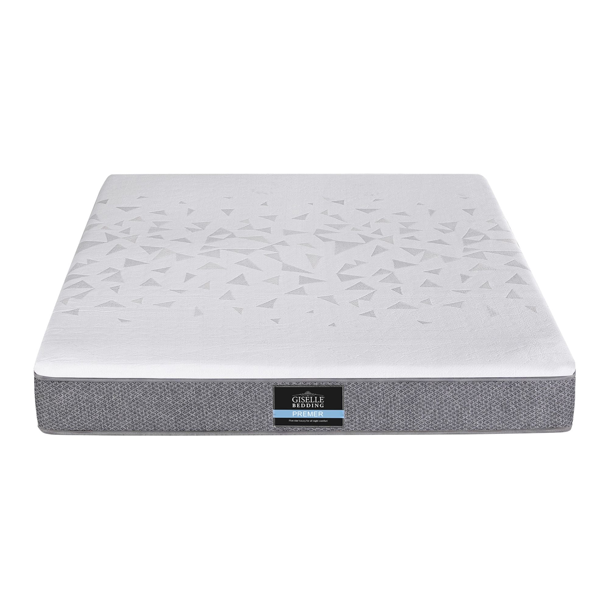 Giselle Bedding Queen Mattress 23cm Pocket Spring Mattress with Adjustable Firmness Reversible Foam Layer