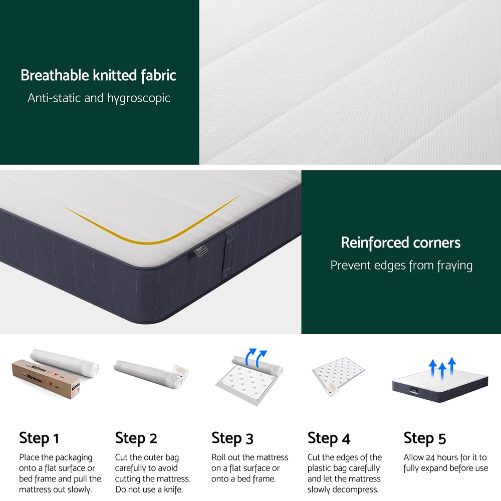 Giselle Mattress Double Bed Pocket Spring Mattresses - 20 cm