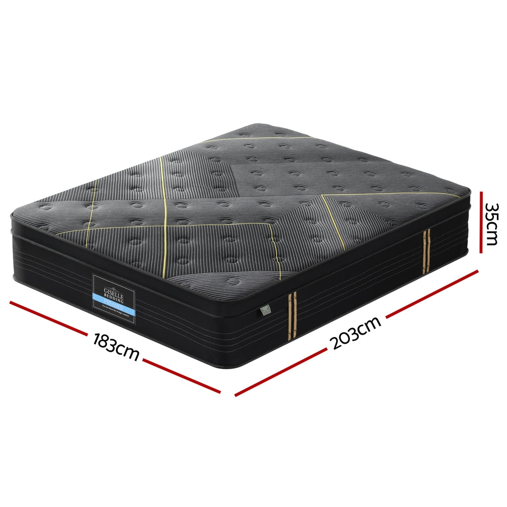 Giselle Mattress King Bed Bamboo Pocket Firm Foam - 35cm