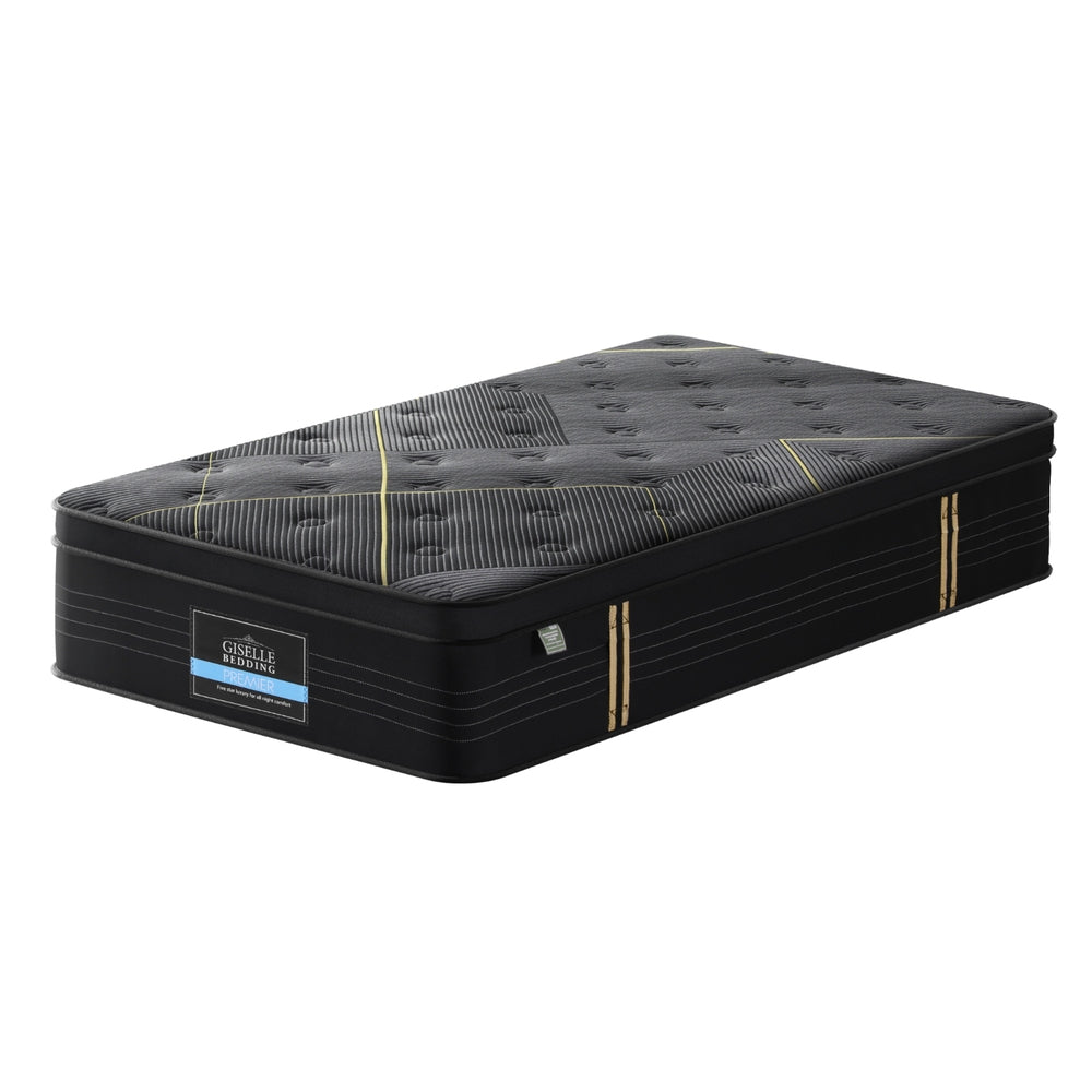 Giselle Mattress King Single Bed Bamboo Pocket Firm Foam - 35cm