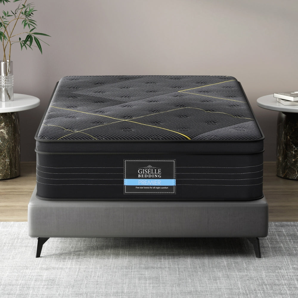 Giselle Mattress King Single Bed Bamboo Pocket Firm Foam - 35cm