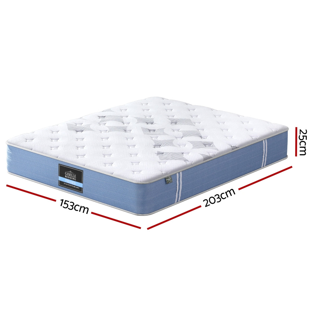Giselle Mattress Queen Bed Pocket Spring Mattresses - 25cm