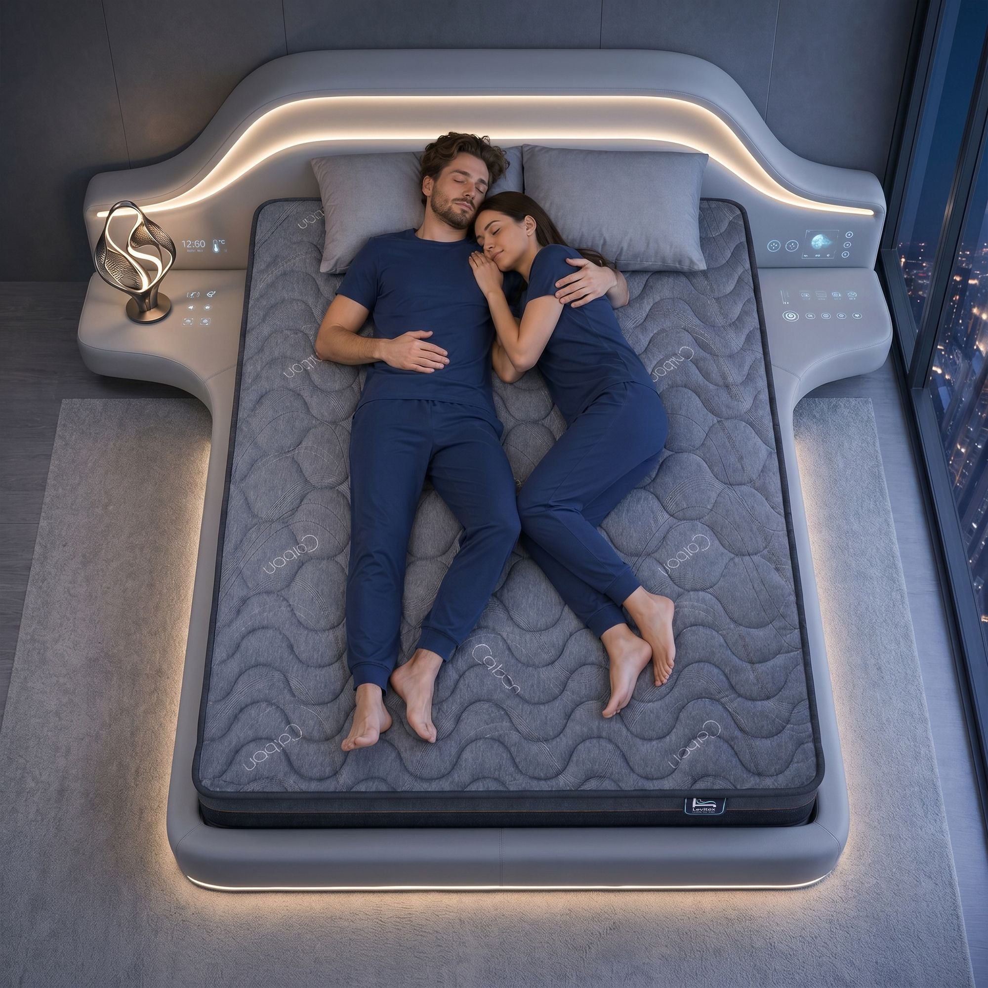 Levitex Hybrid Pocket Spring Mattress 25 cm Firm Queen with 4cm Egg Crate Foam