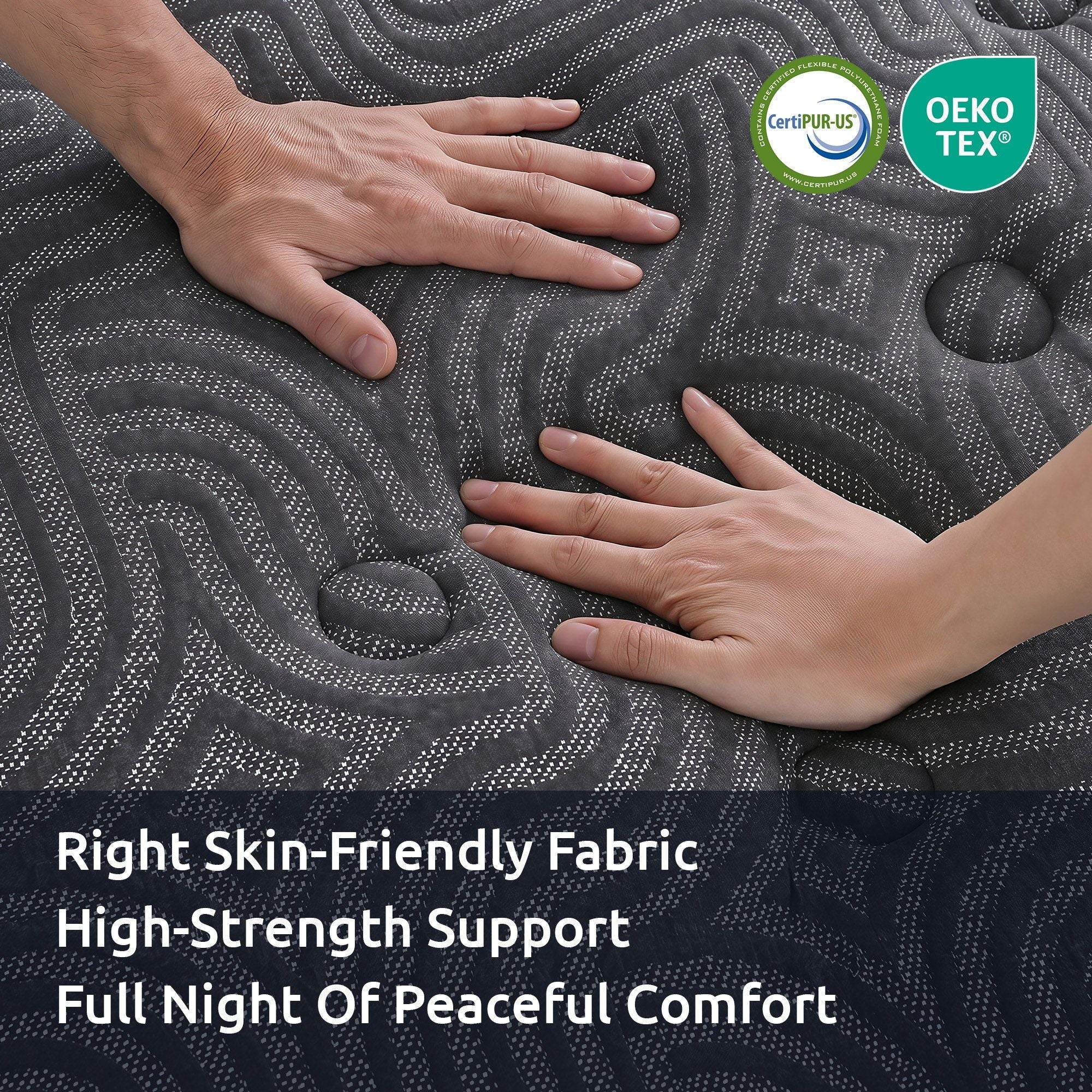 Levitex 34cm Pocket Spring Gel Memory Foam Hybrid Mattress Back Pain King