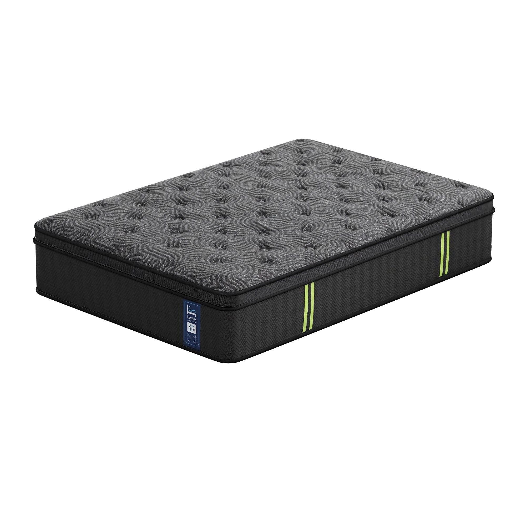 Levitex 34cm Pocket Spring Gel Memory Foam Hybrid Mattress King Single