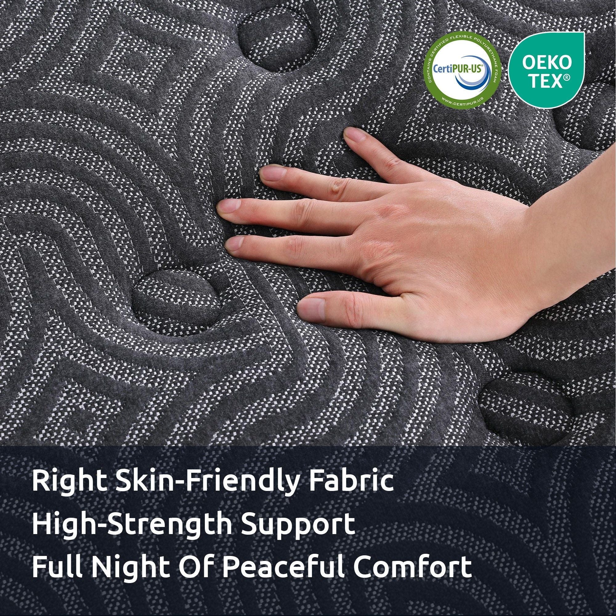 Levitex 34cm Pocket Spring Gel Memory Foam Hybrid Mattress King Single