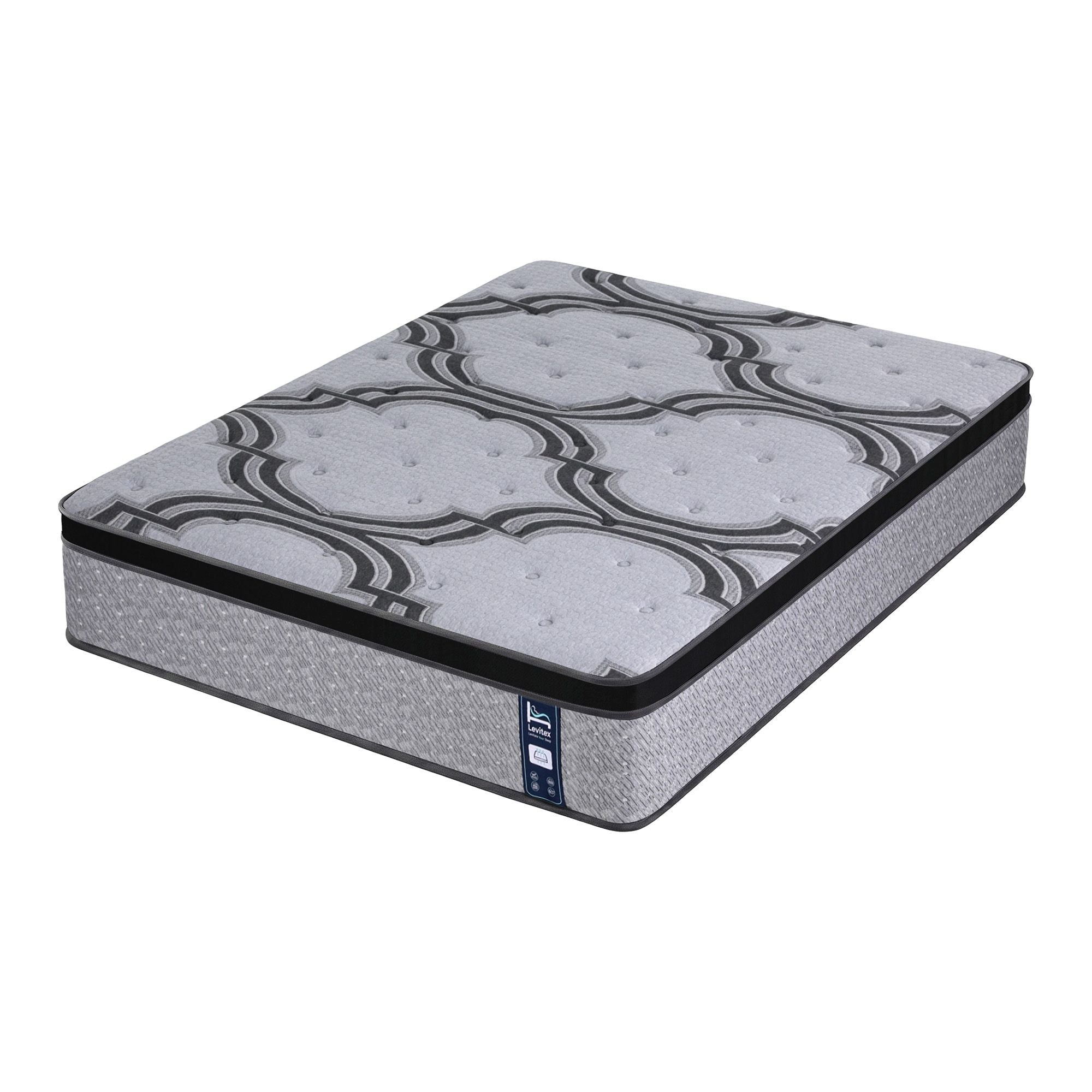 Levitex 5-Zone Pocket Spring Latex Memory Foam Hybrid Mattress Double 34cm