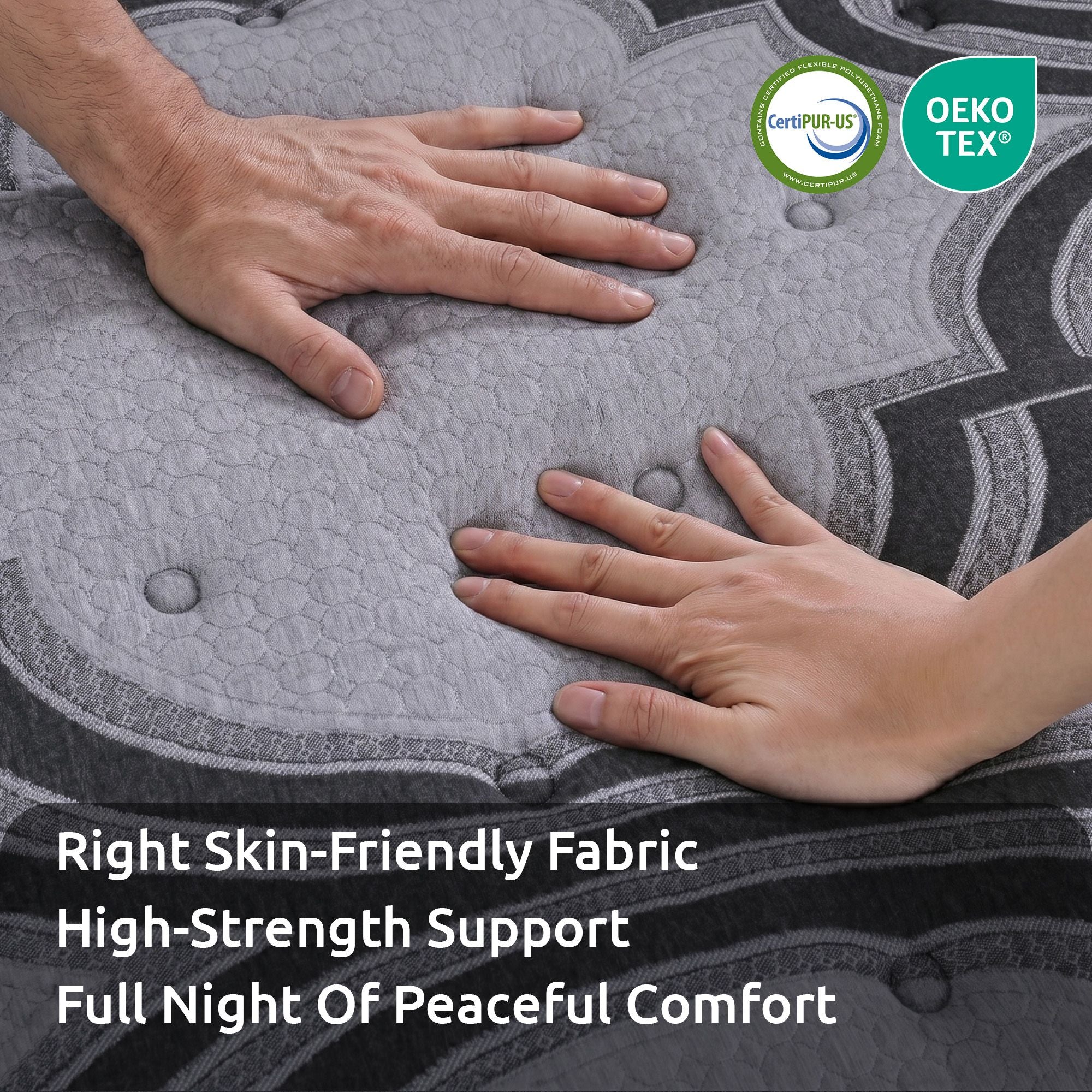 Levitex 5-Zone Pocket Spring Latex Memory Foam Hybrid Mattress King 34cm
