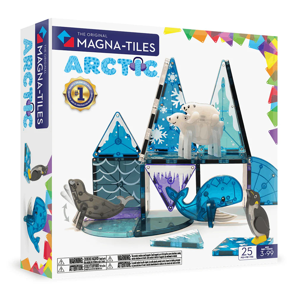 MAGNA-TILES Arctic Animals 25 Piece Magnetic Construction Set