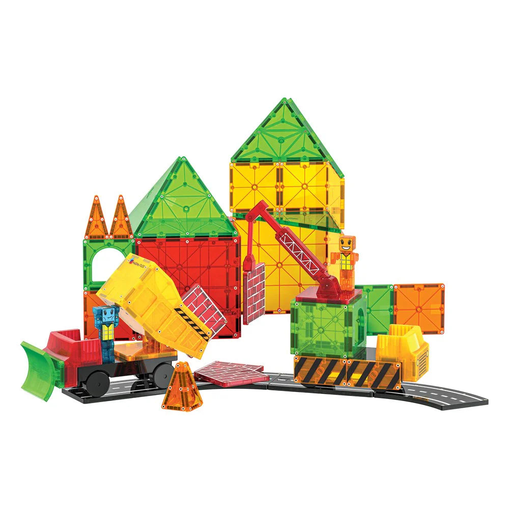 MAGNA-TILES Magnetic 50 Piece Builder XL Construction Set for Kids