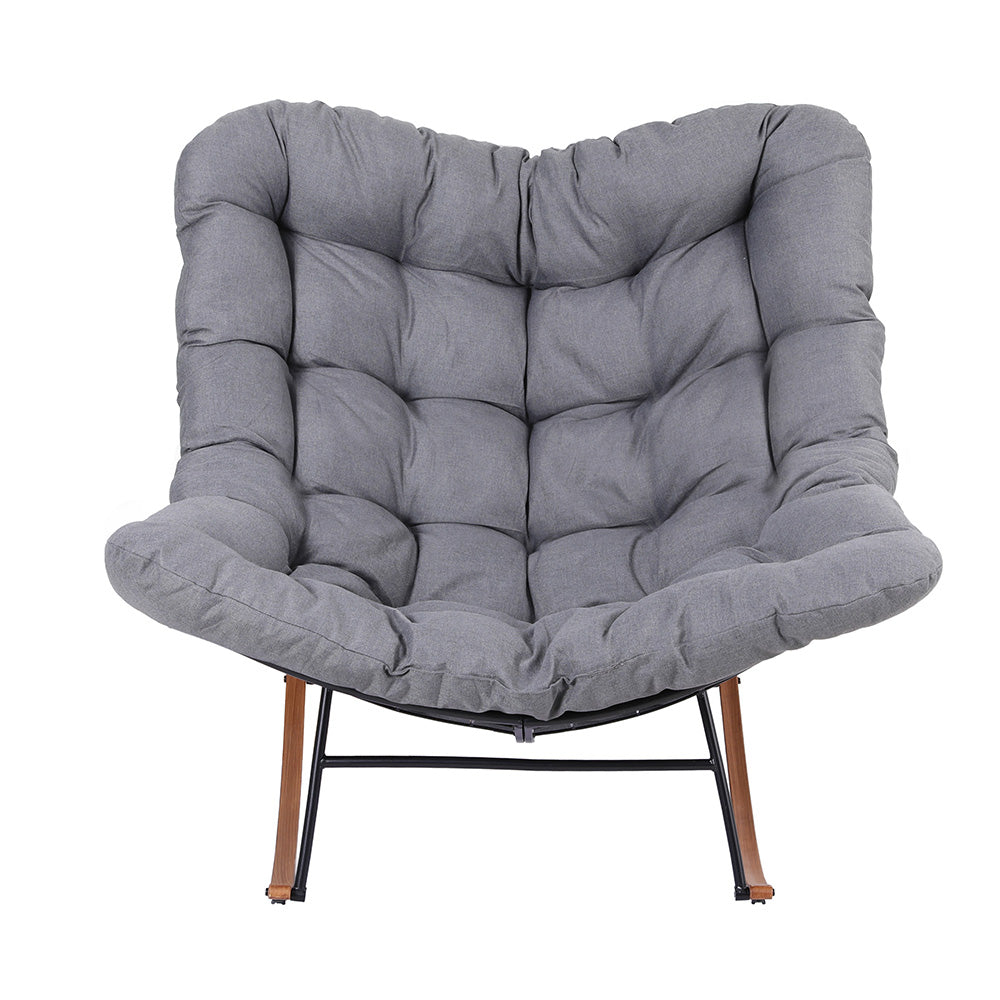Gardeon Outdoor Rocking Chair Furniture Papasan Recliner Garden Patio Lounge Setting