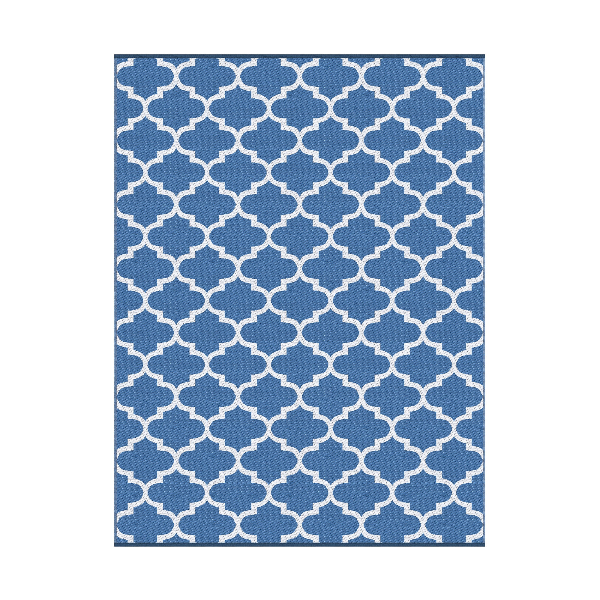 Gardeon Outdoor Rugs 274x366cm Large Carpet Reversible Mat PP Dual-Sided Patio Rug Blue