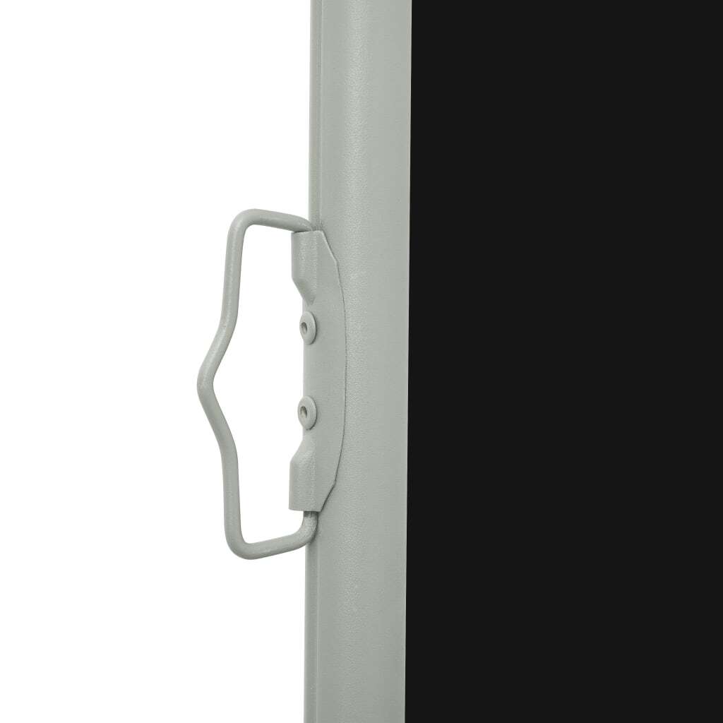 Patio Retractable Side Awning 120x500 cm Black