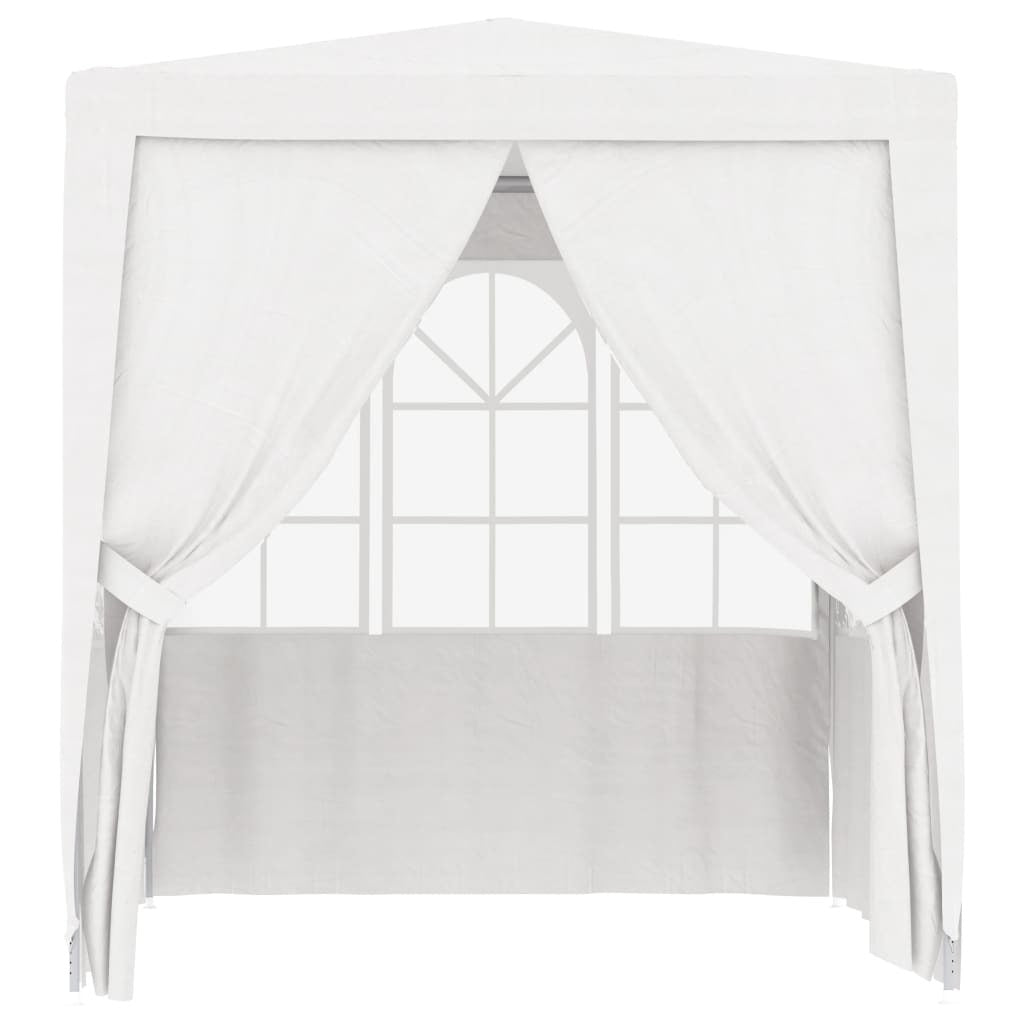 Professional Party Tent with Side Walls 2x2 m White 90 g/m