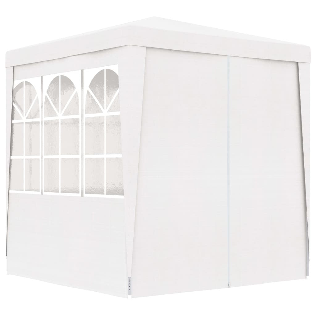 Professional Party Tent with Side Walls 2x2 m White 90 g/m