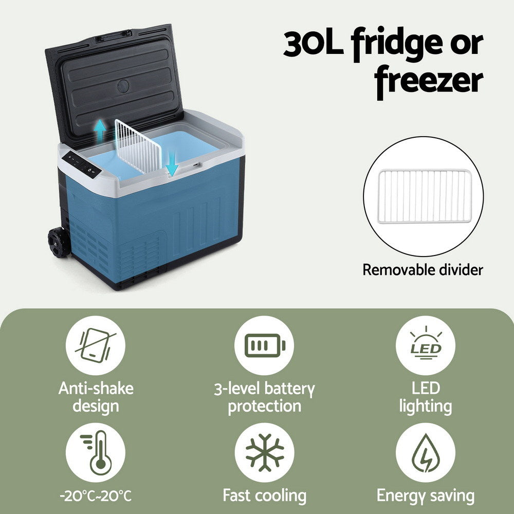 Glacio Portable Fridge 30L Bar Fridges Camping Freezer