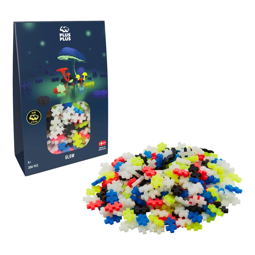 Plus-Plus Glow Mix 300 Piece Creative Building Construction Set