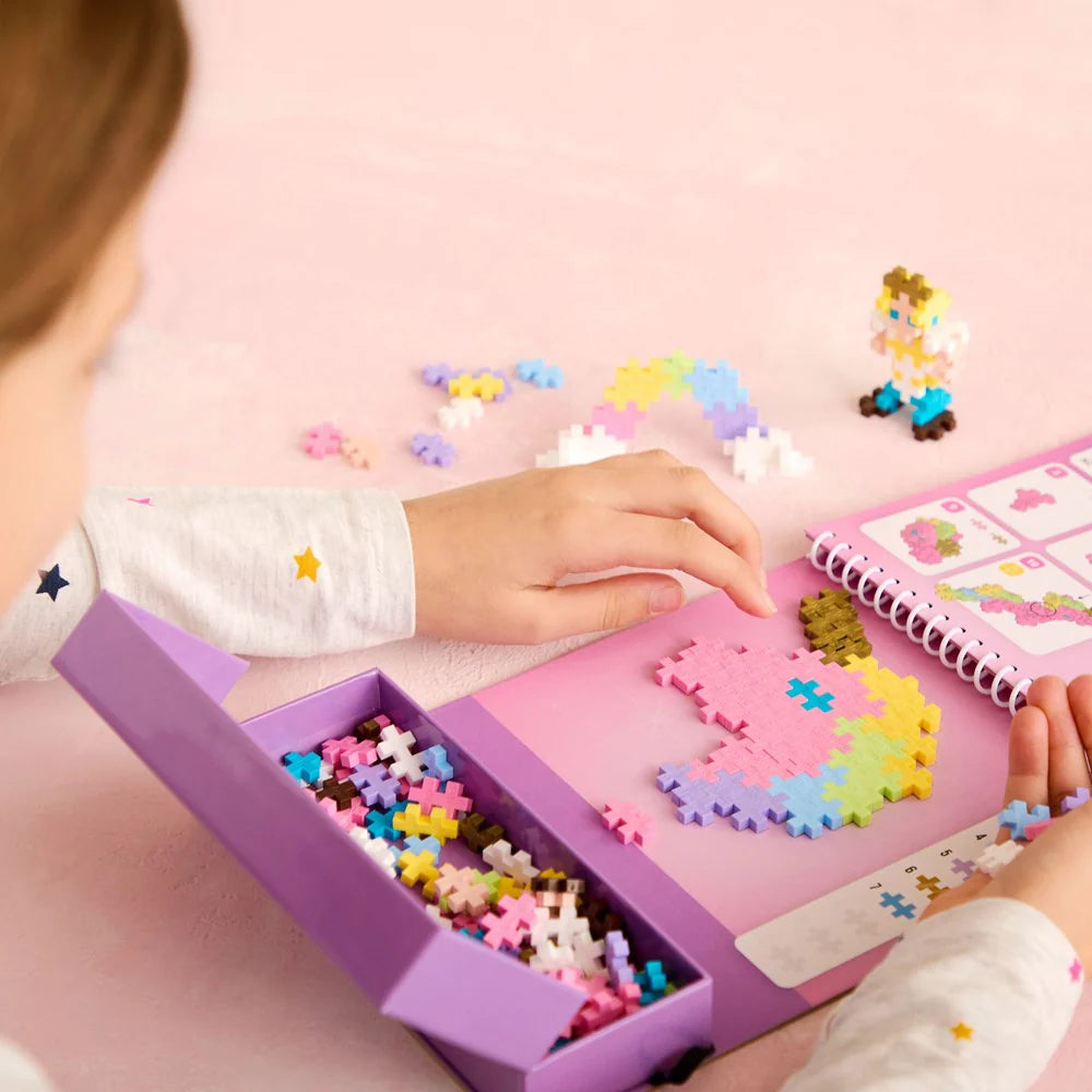 Plus-Plus Activity Pad Puzzle by Number Fairy Tale Unicorns Set