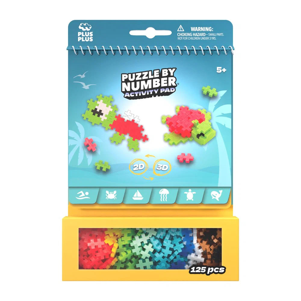 Plus-Plus Activity Pad Puzzle by Number Ocean Creative Set