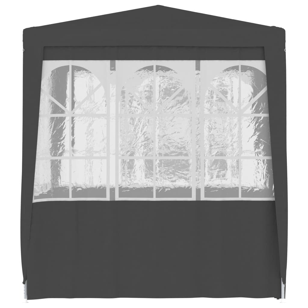 Professional Party Tent with Side Walls 2.5x2.5 m Anthracite 90 g/mÂ²