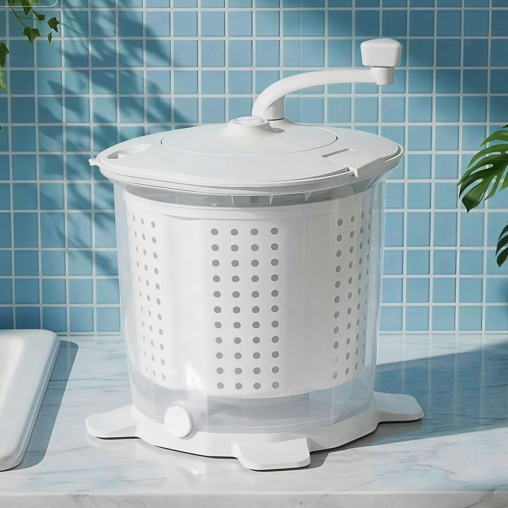 Devanti Portable Washing Machine Manual Spin Dryer Compact for Camping and Caravan