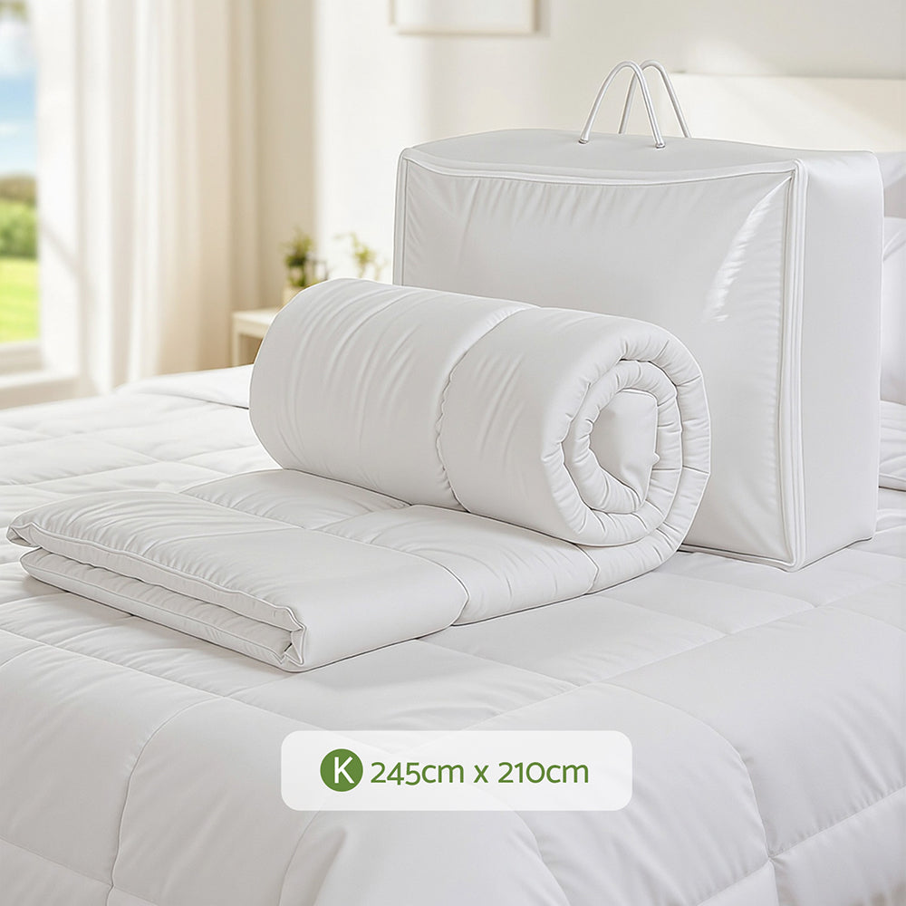 Giselle Bedding 200GSM Bamboo Summer Quilts All Season Doona Duvet Lightweight King