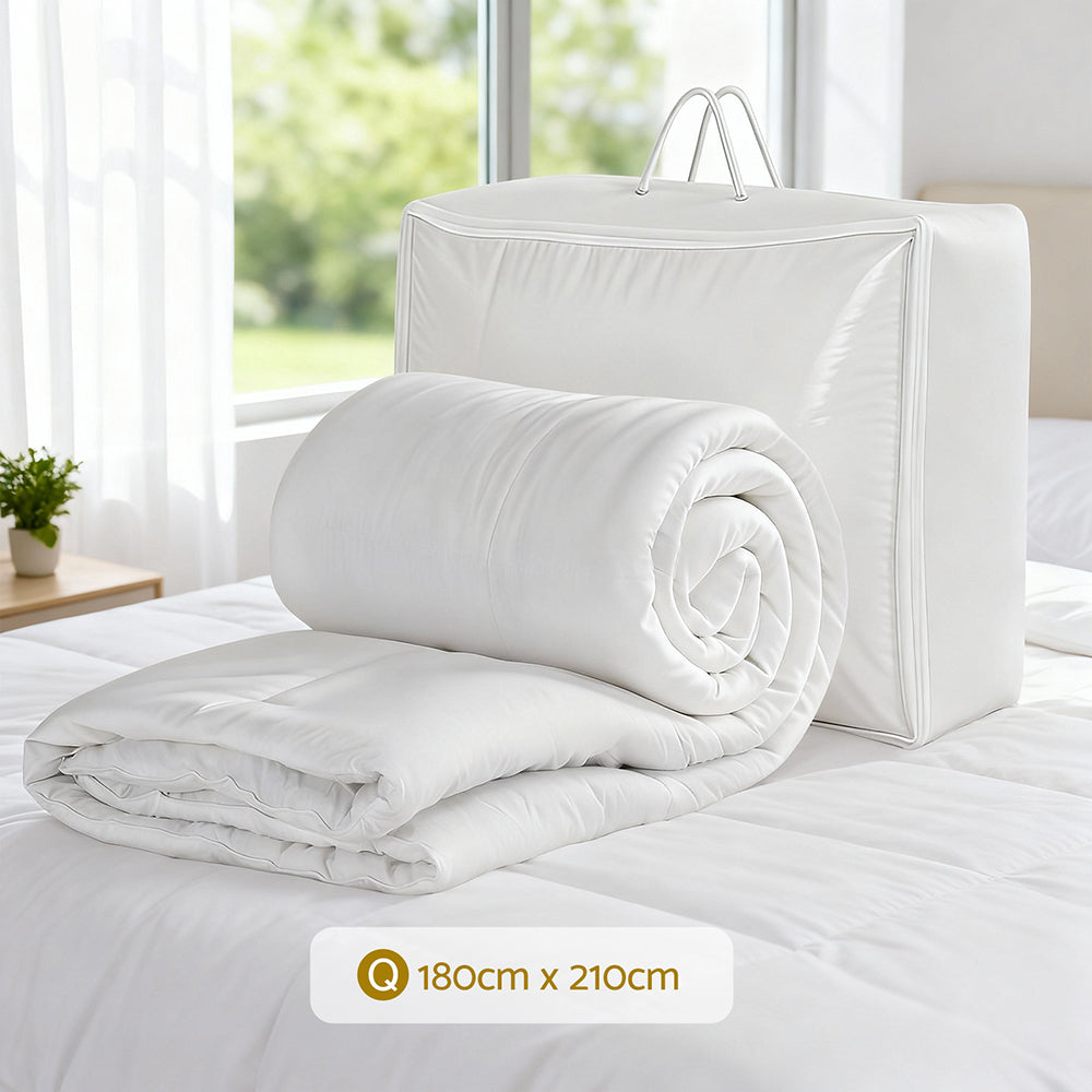 Giselle Bedding Double Size 400GSM Microfiber Quilt All Season Duvet Quilts Comforter