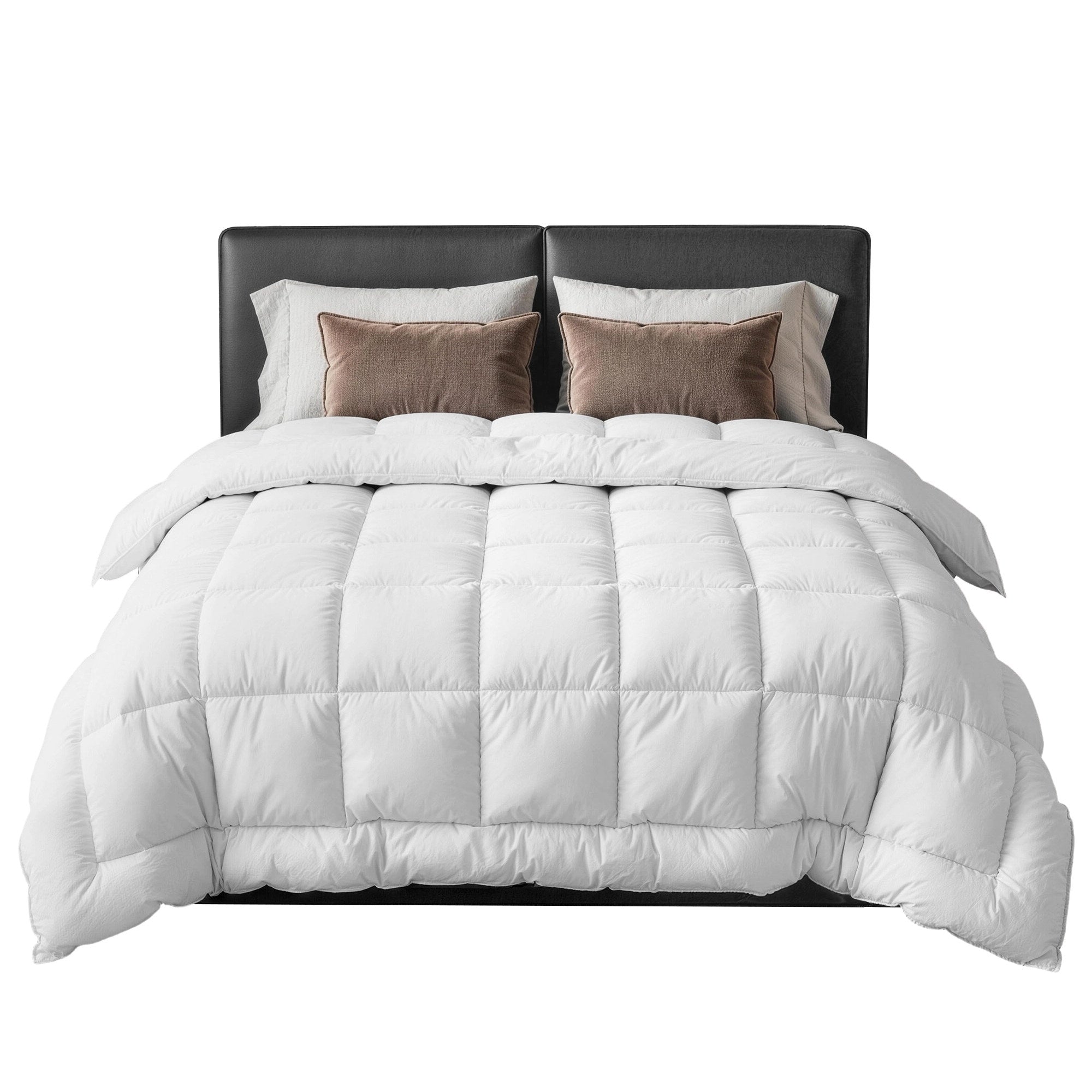 Giselle Bedding Wool Quilt 800GSM Extra Thick Double Doona Baffle Box Construction