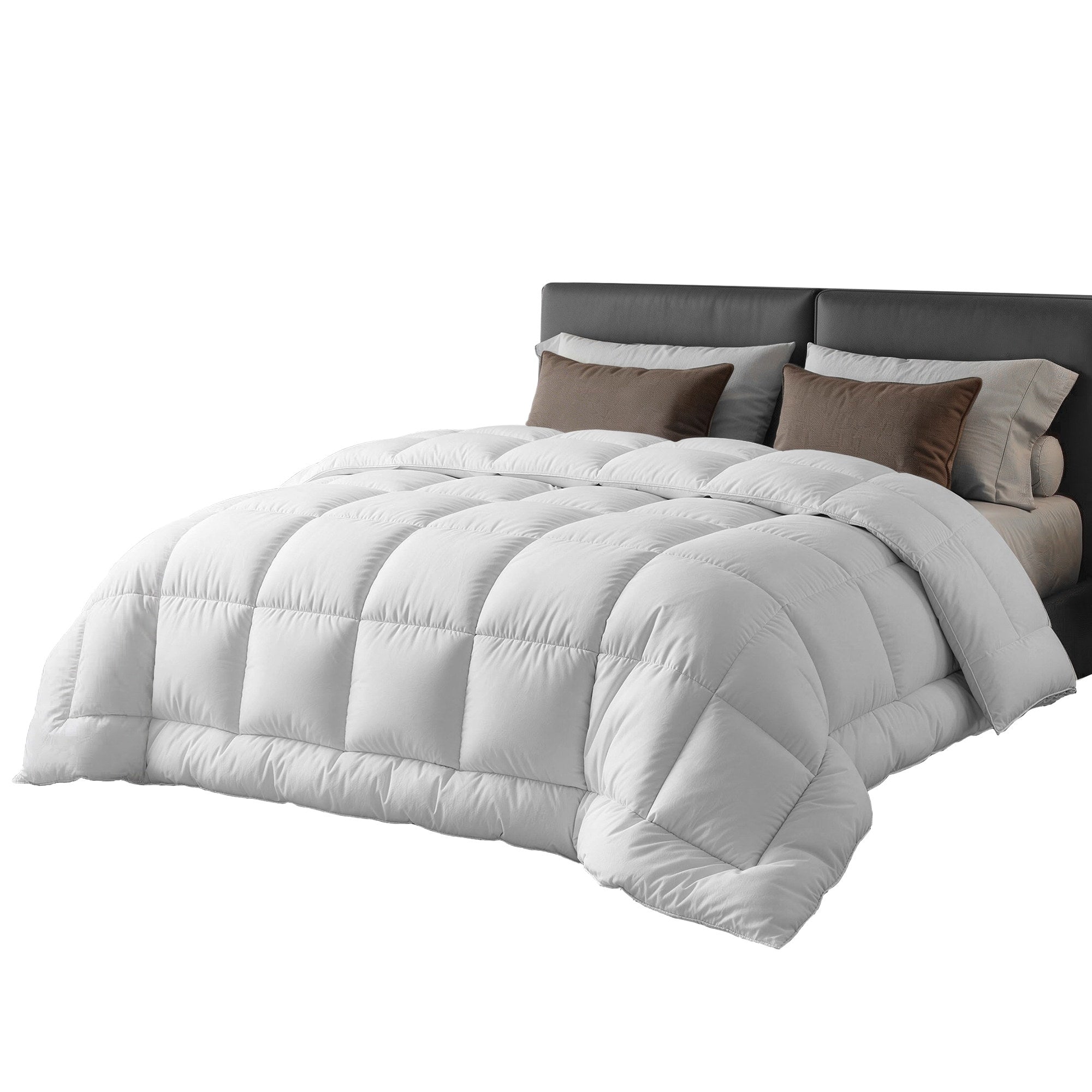 Giselle Bedding Wool Quilt 800GSM Extra Thick Double Doona Baffle Box Construction