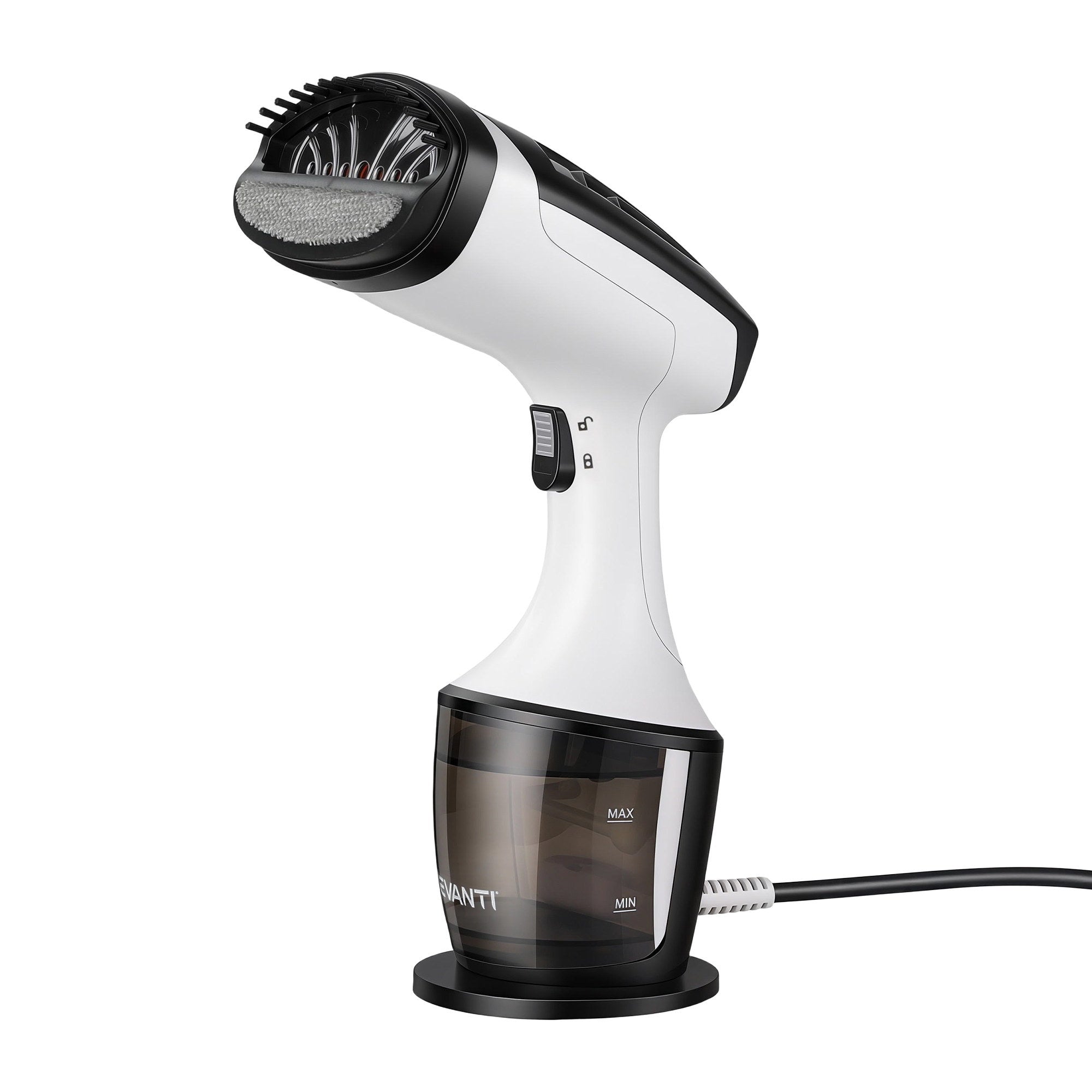 Devanti Clothes Steamer Powerful Fast 30s Heat-Up Continuous Steam 160ml Tank Fabric Brush Portable Handheld Steam Iron