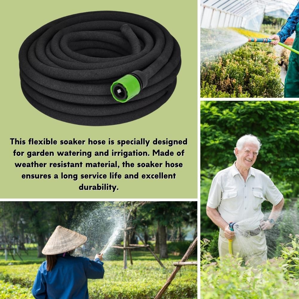 Soaker Hose Watering & Irrigation Garden 1/2" Connector 50 m